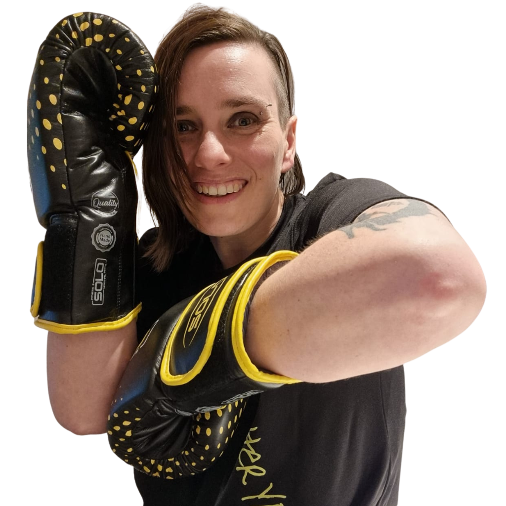 women wearing boxing gloves