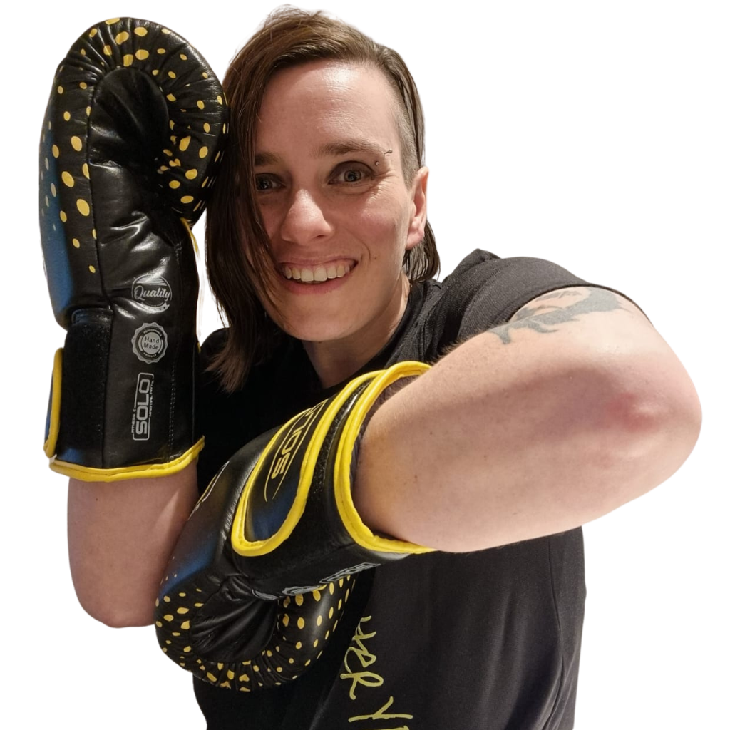 women wearing boxing gloves