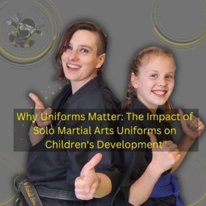 why are martial art uniforms important for a child growth , photo of women and a young teenager in a karate uniforms