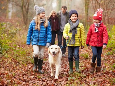 family-hike-family-walking-dog-fall-hike-autumn-woods